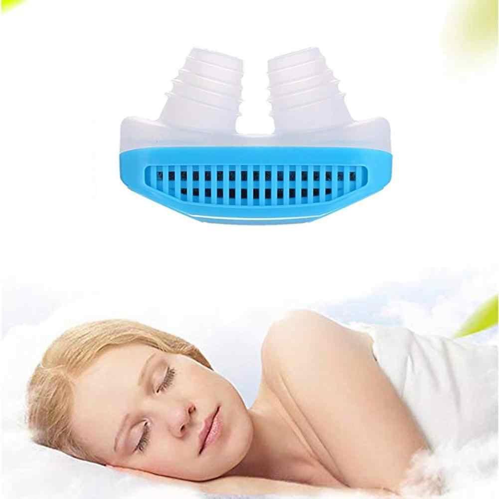 2-in-1 Anti-Snoring Nose Clip with Air Purifier for Better Sleep