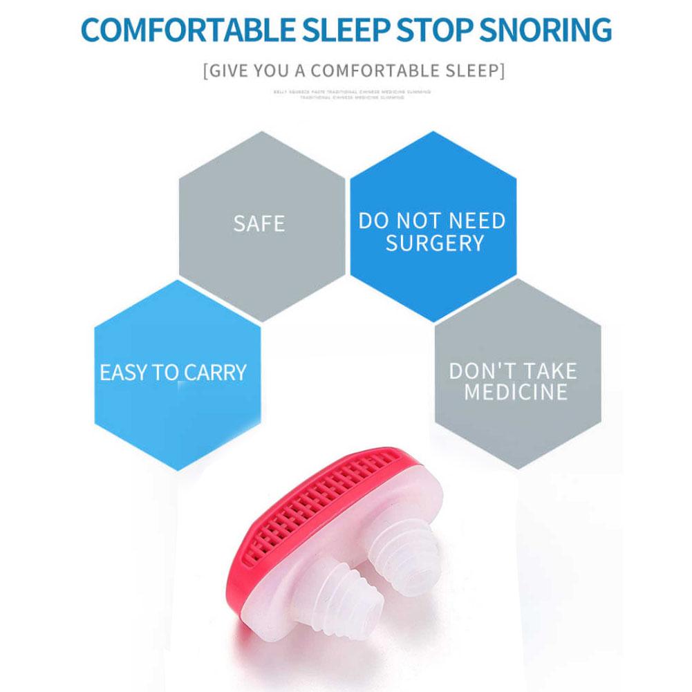 2-in-1 Anti-Snoring Nose Clip with Air Purifier for Better Sleep