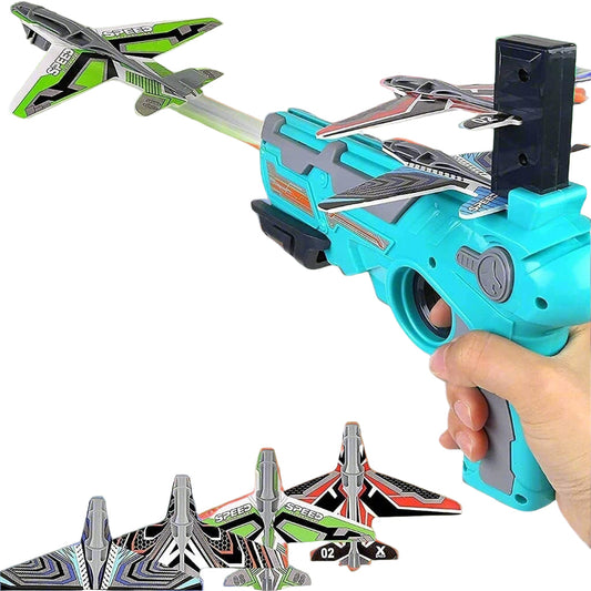 Airplane Launcher Gun With Foam Glider Planes Wukusy