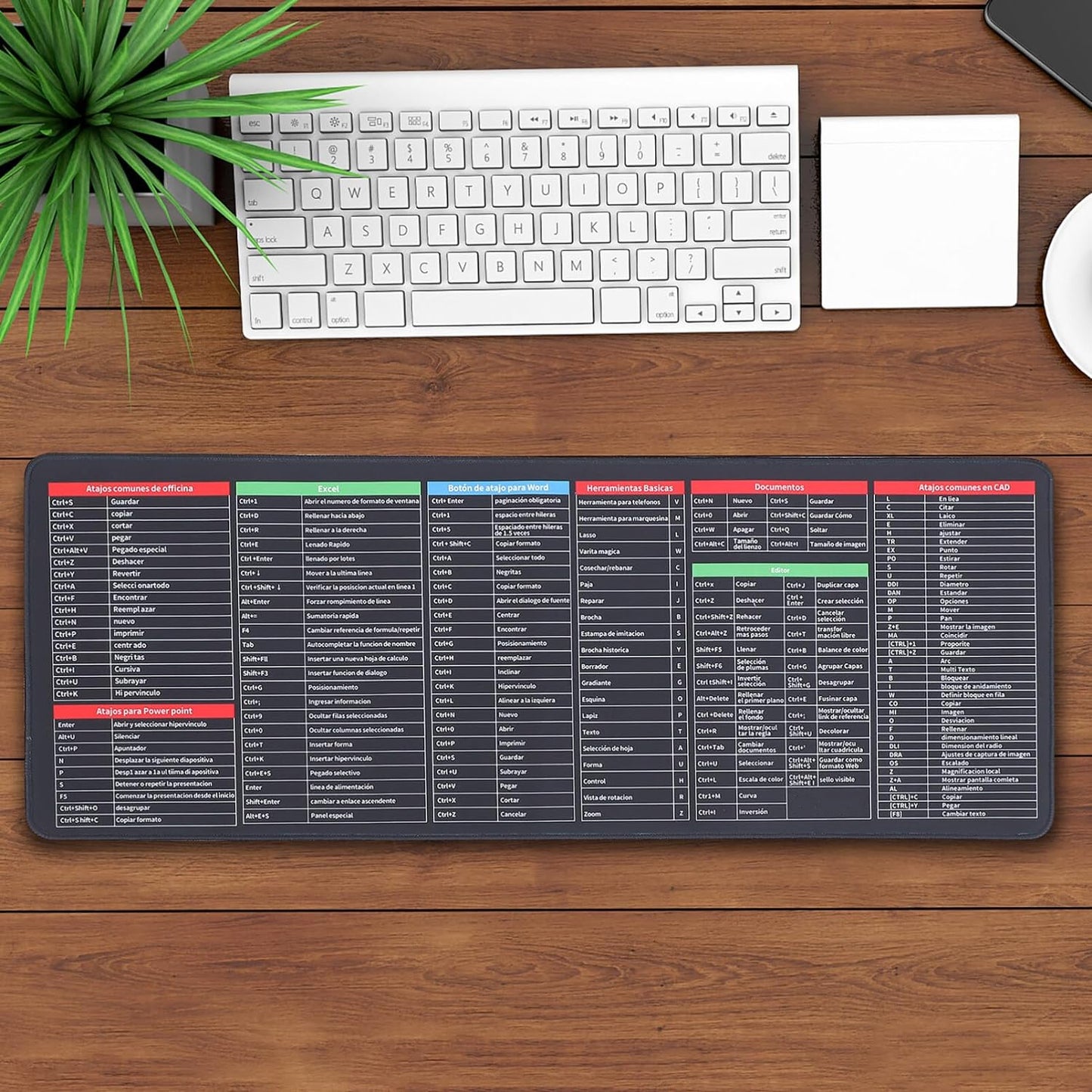 Shortcut Keyboard Mat Mouse Pad