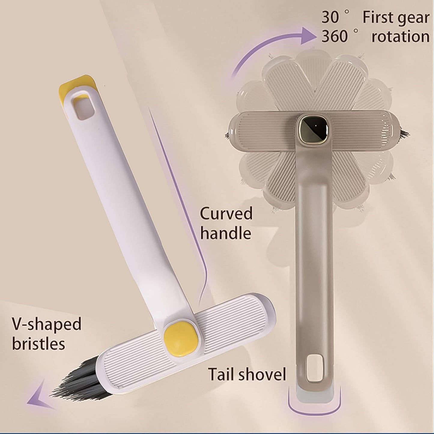 360° Rotating Crevice Cleaning Brush