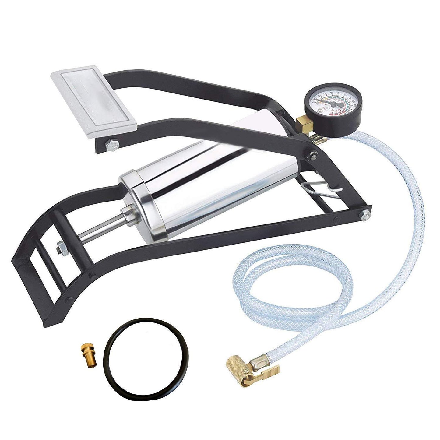 Heavy Steel Foot Pump for Car & Bike Tires - BuyItOnline