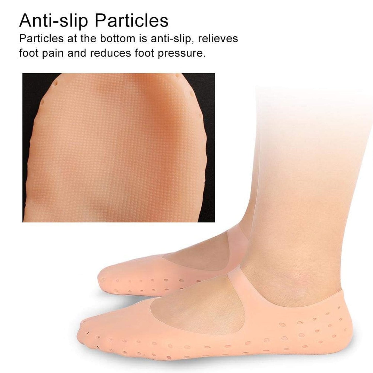 Heel Repair Silicone Socks – Moisturizing & Protective