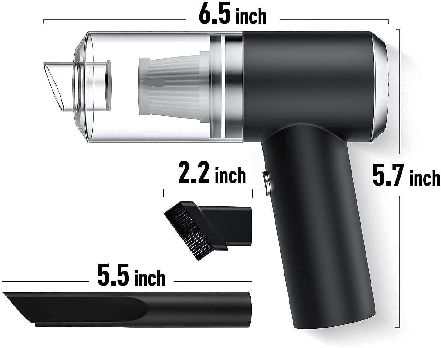 2 in 1 Vacuum Cleaner - Handheld Vacuum Car Cleaner Air Duster Wireless Rechargeable Home 219eaz-qw