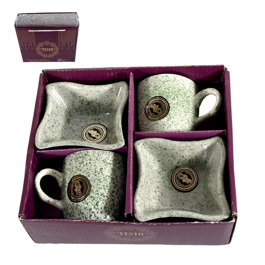 Festo Ceramic Tea & Coffee Mug Set with Snack Bowl - BuyItOnline