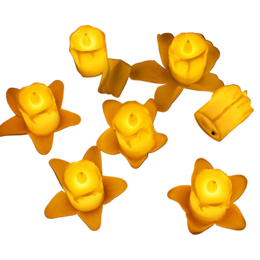 Multicolor Flameless Melted LED Candles.