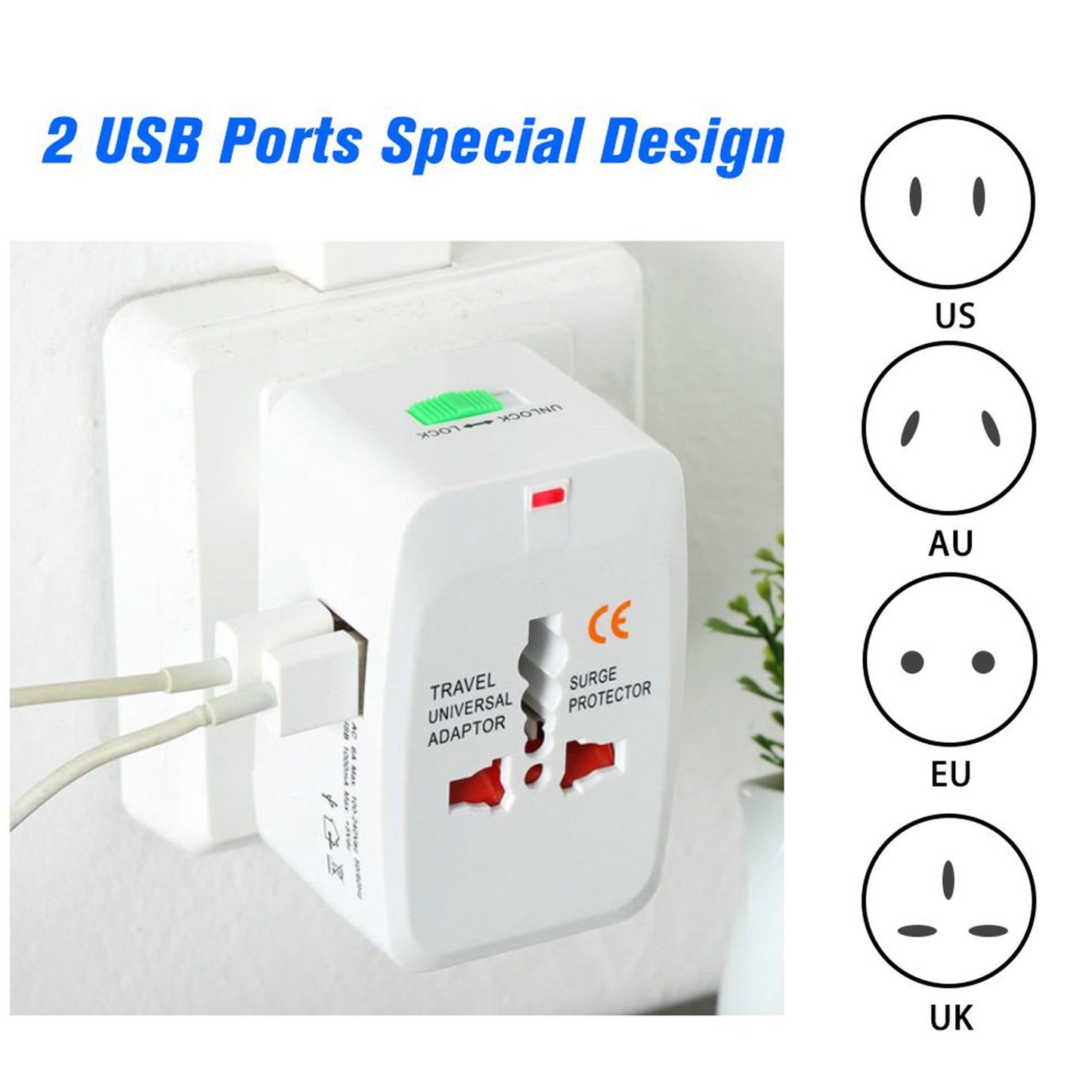 All-in-One USB Travel Adapter