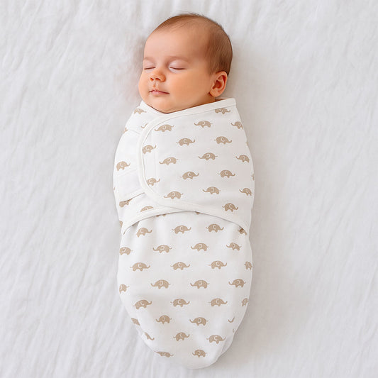 Soft Cotton Adjustable Baby Swaddle Wrap For Newborn Wukusy