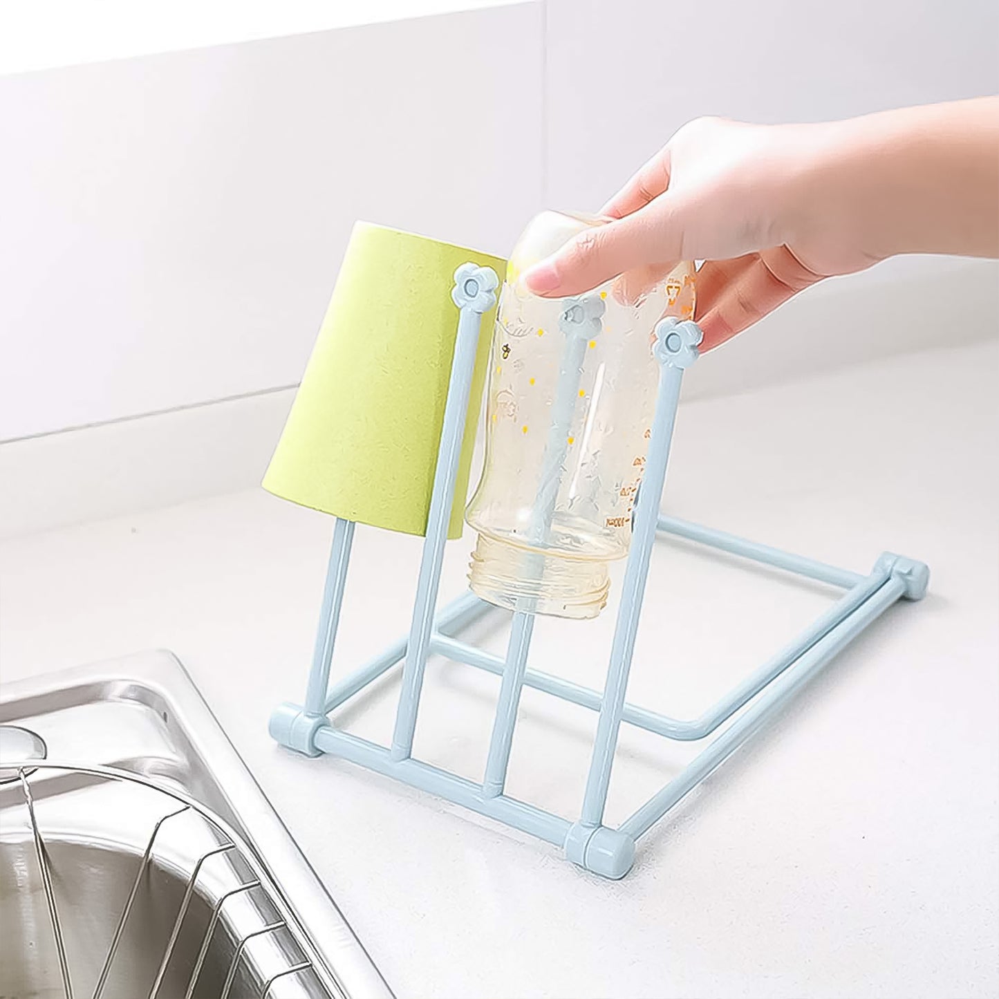 Folding Kitchen Bathroom Towel Rack Towel Stand (1 Pc) Wukusy