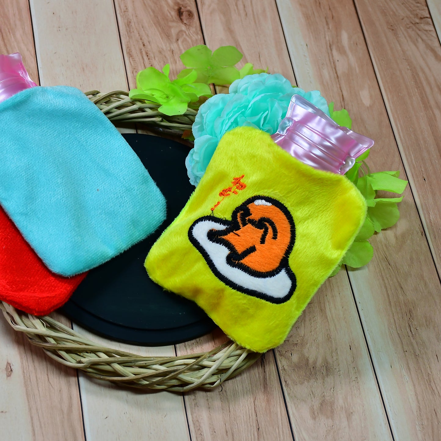 Small Hot Water Bag with Cute Duck Cover