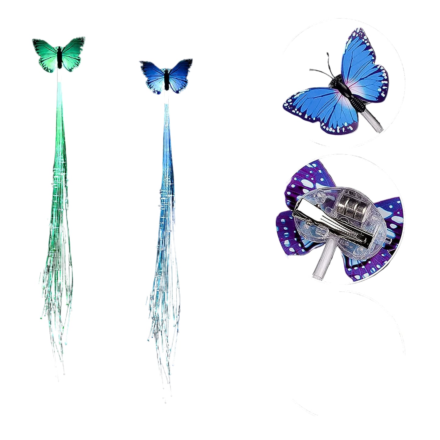 Led Butterfly Hair Braid Clip - BuyItOnline