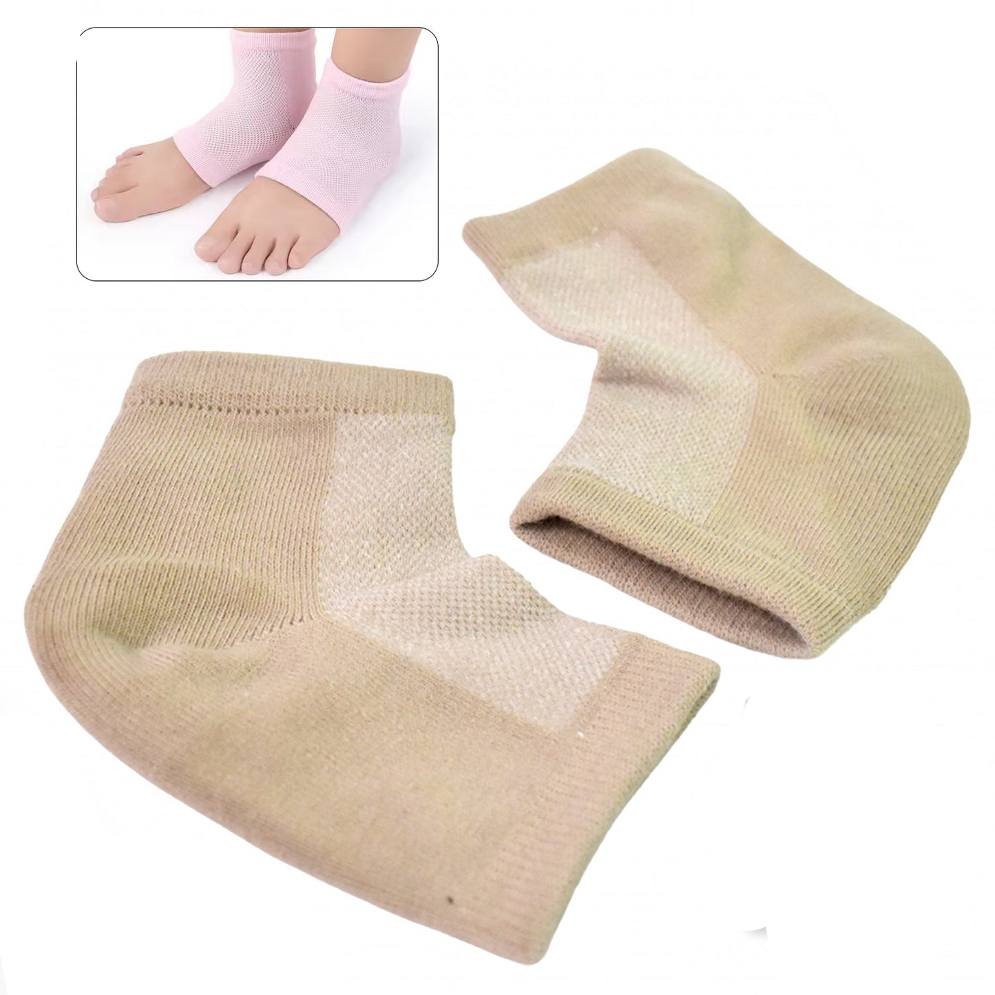 Heel Socks Overnight Heels While You Sleep (1 Pair Mix Color)