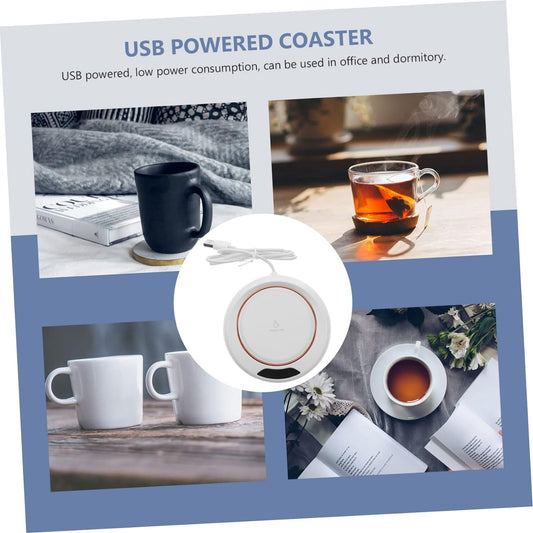 5576 Usb Warm Coaster Heated Coffee Mug Portable Office Desk Portable Cup Heater Coffee Mug Warmer Electric Cup Warmer (1 Pc) Wukusy
