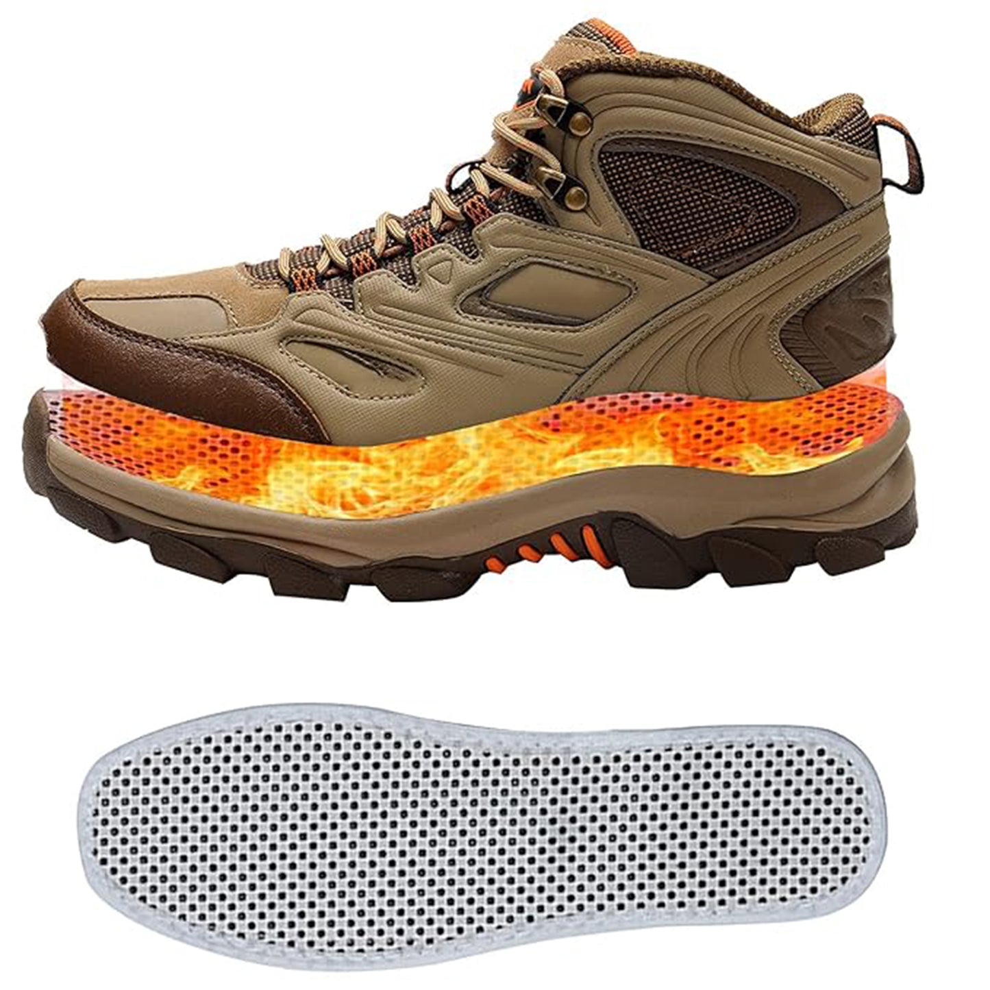 Self-Heating Magnetic Insoles