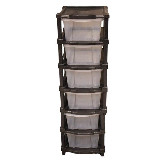 6-Layer Modular Plastic Drawer Storage Cabinet - BuyItOnline