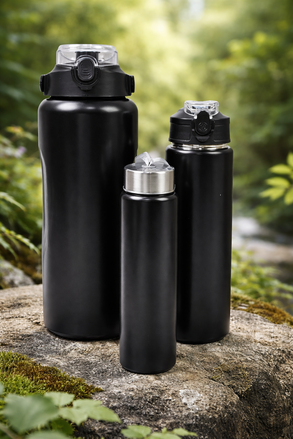 3-in-1 Stainless Steel Insulated Water Bottles Wukusy