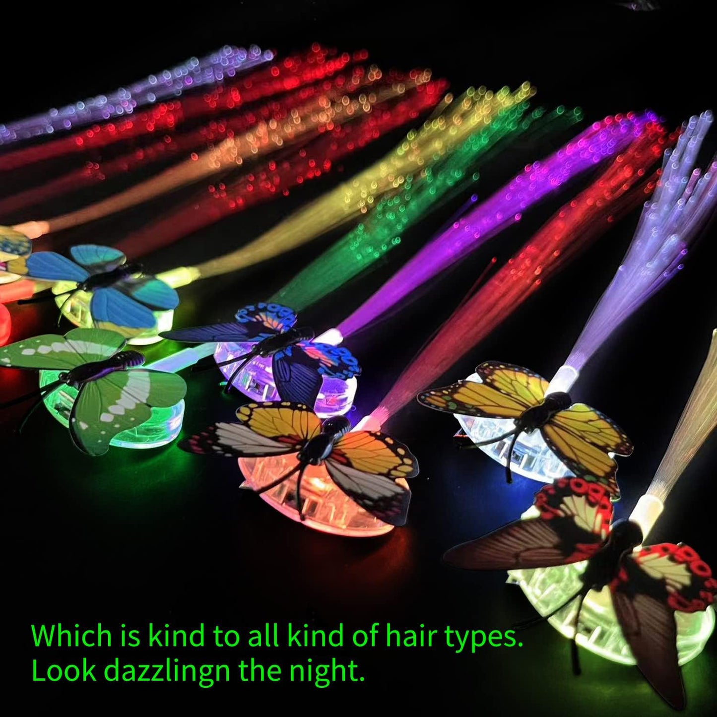 Led Butterfly Hair Braid Clip
