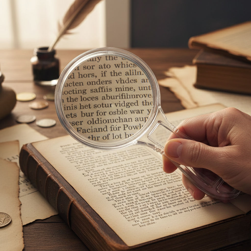 Handheld Plastic Magnifying Glasses (1 Pc 55 Mm)