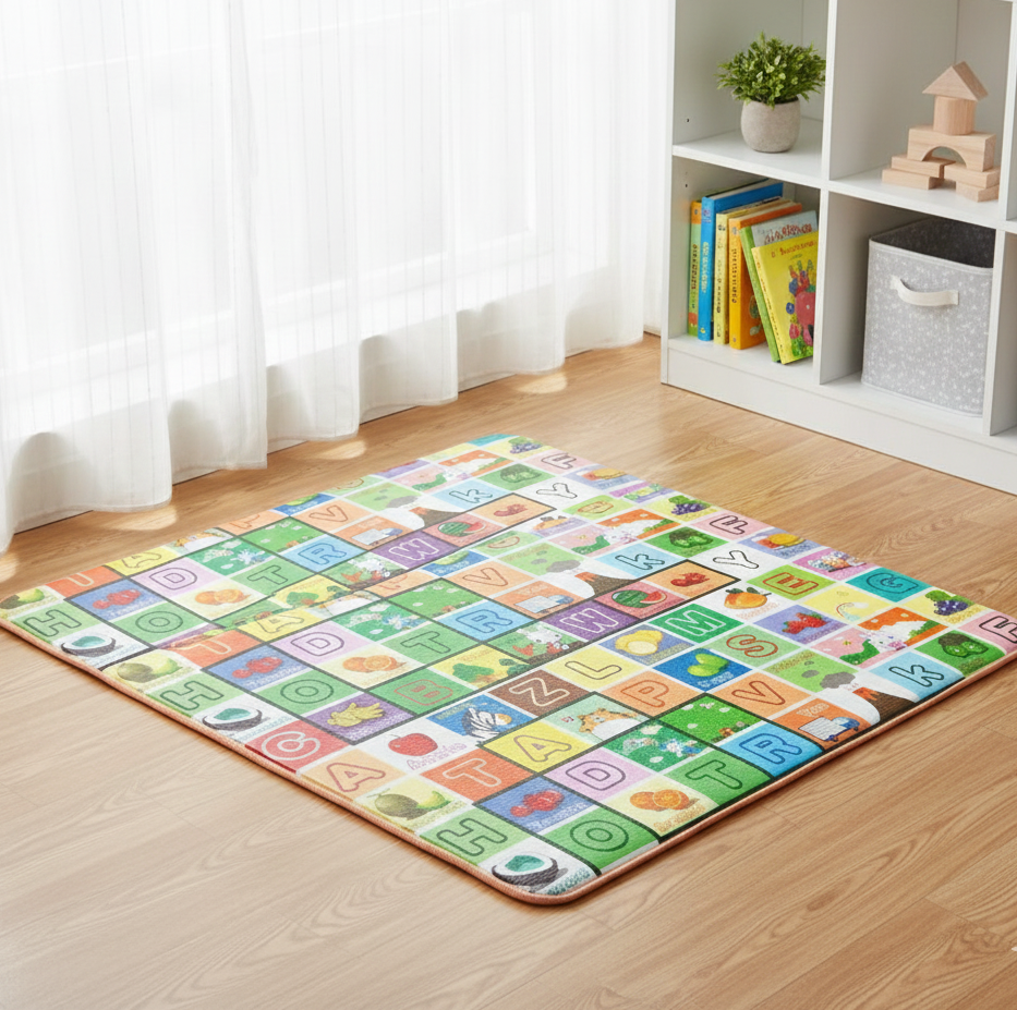 Foam Play Mat for Kids - Foldable & Waterproof