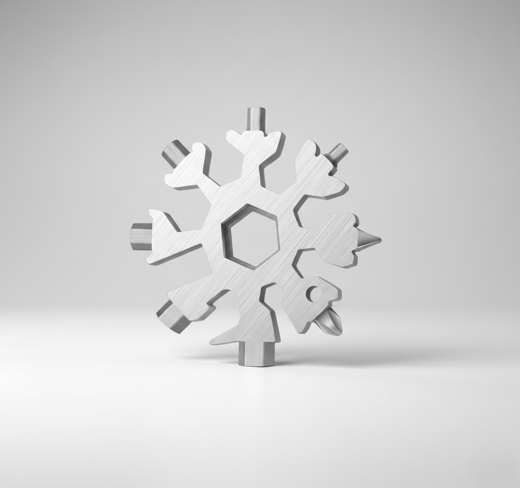 Stainless Steel Snowflake Multi Tool & Bottle Opener