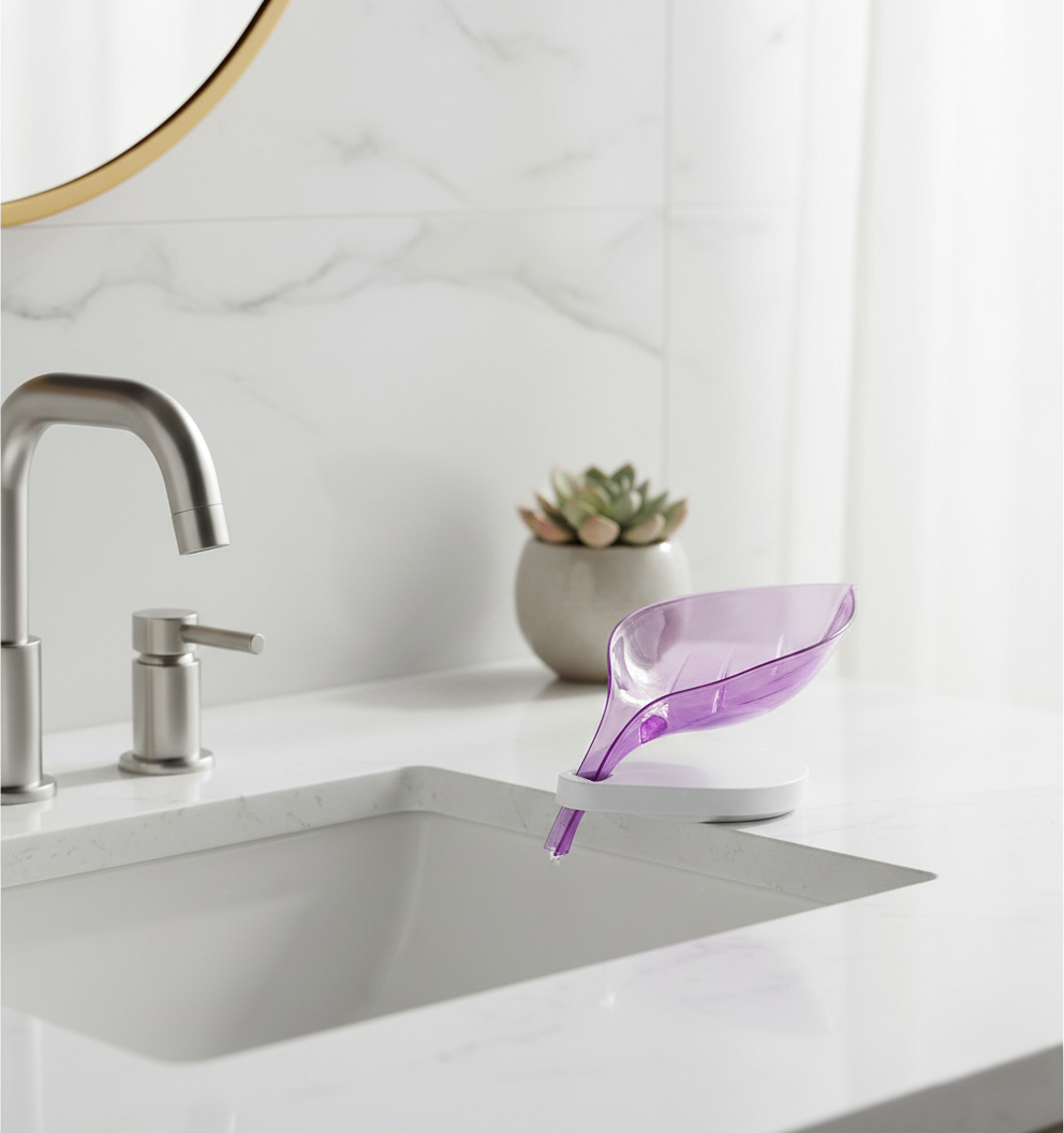 Self Draining Leaf Soap Dish