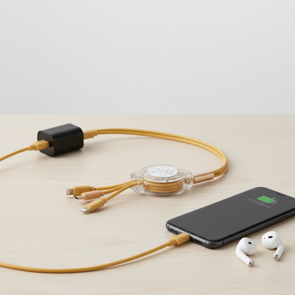 3 in 1 Retractable Multi Charging Cable