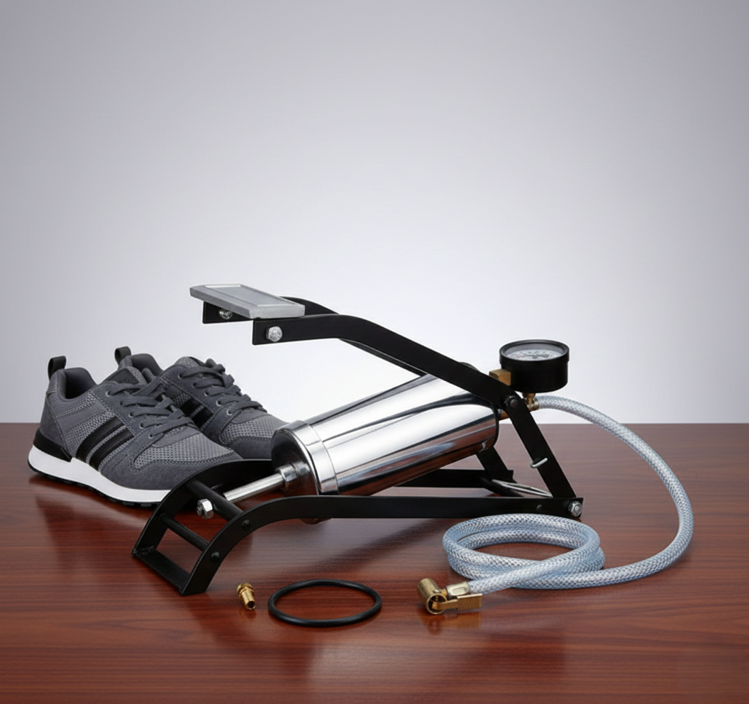 Heavy Steel Foot Pump for Car & Bike Tires