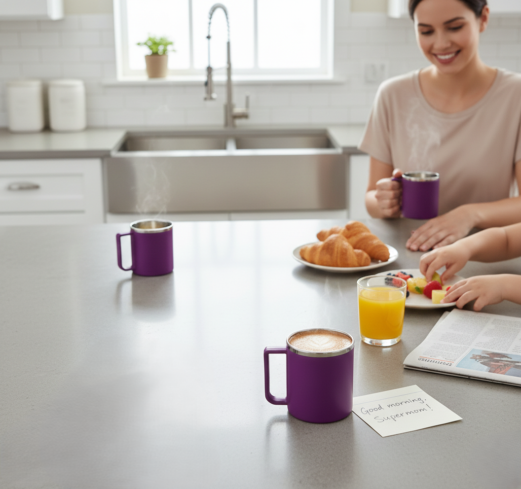 Supermom Stainless Steel Inner Coffee Mug Set