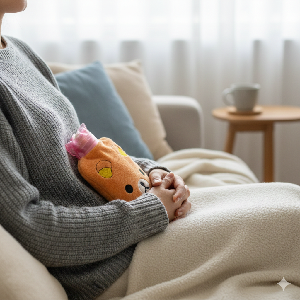 Small Hot Water Bag with Soft Cover