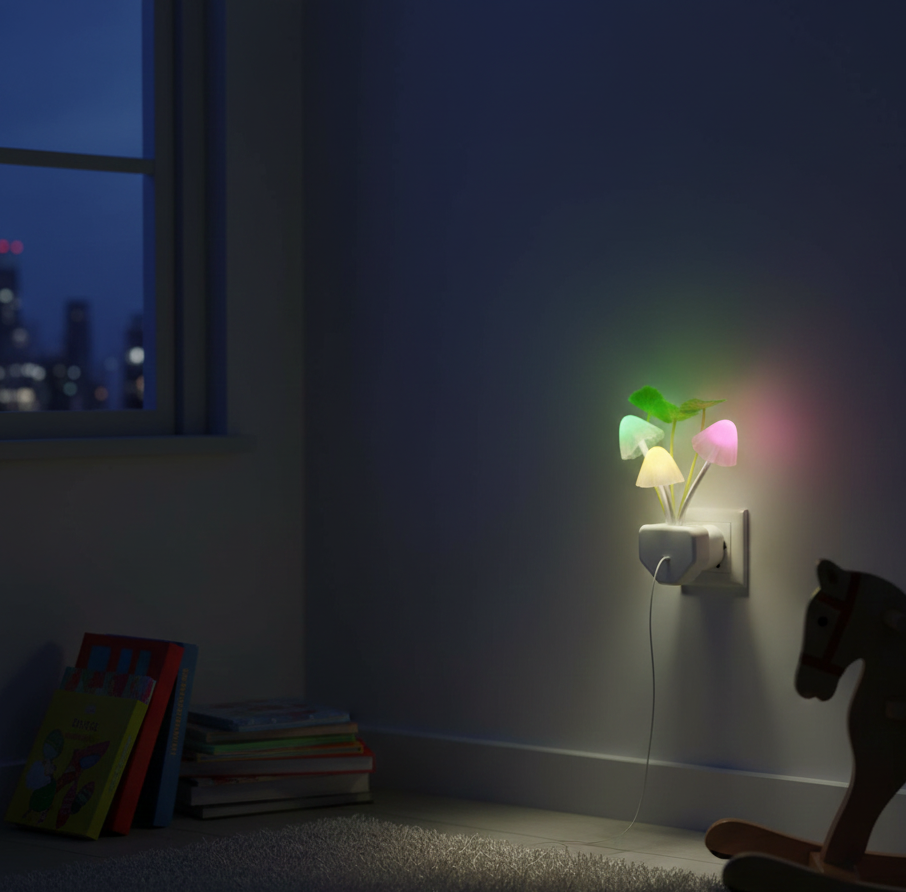 Night Light Mushroom Lamp