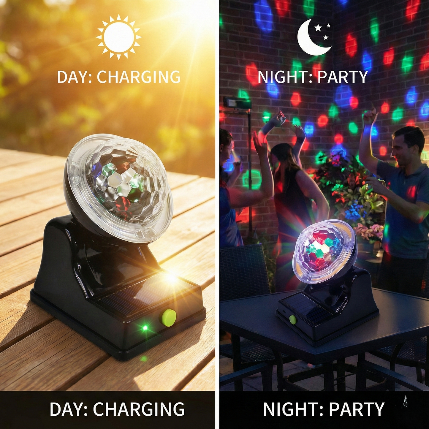 Solar Multi-Mode Party Disco Light