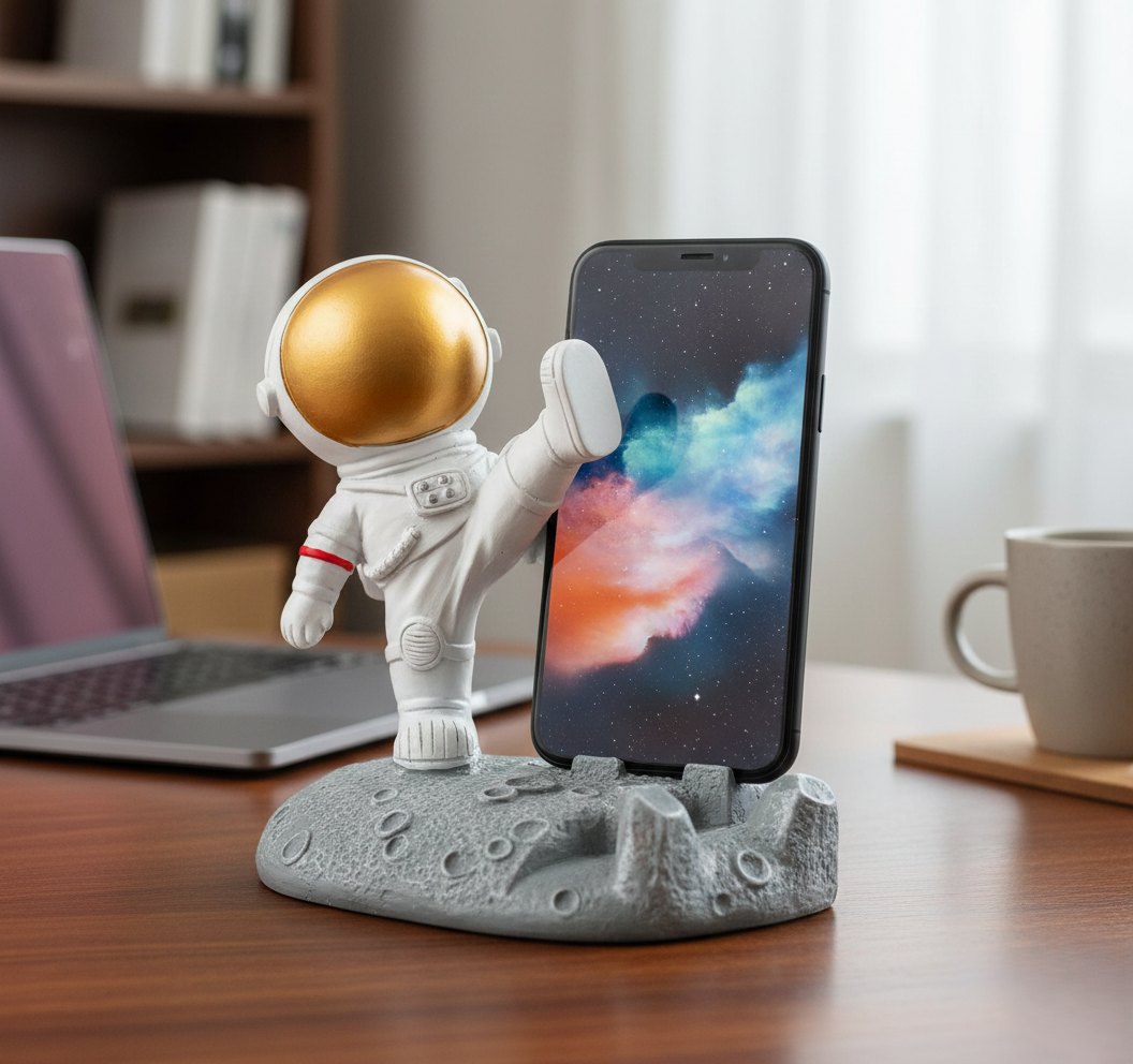 Astronaut Phone Stand - 3D Spaceman Holder