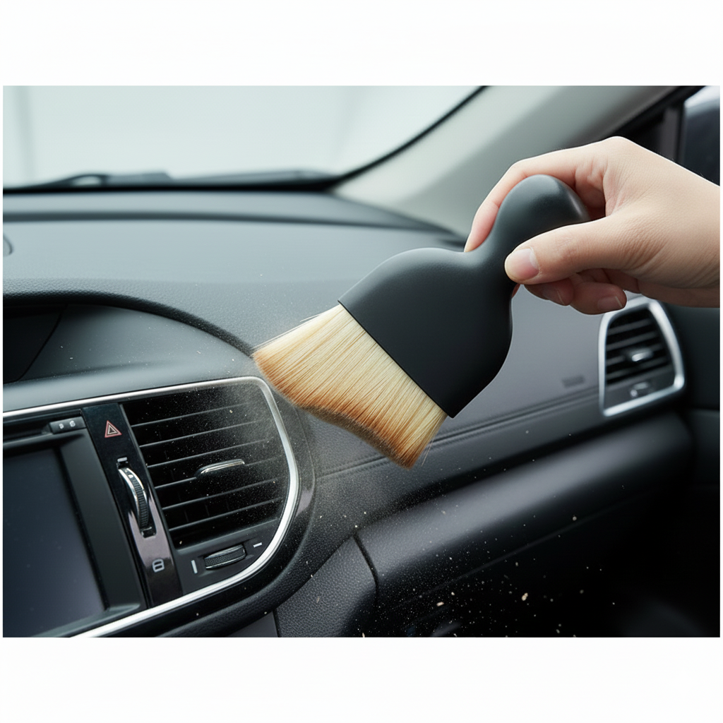 Mini Car Interior Cleaning Soft Brush(1 Pc)