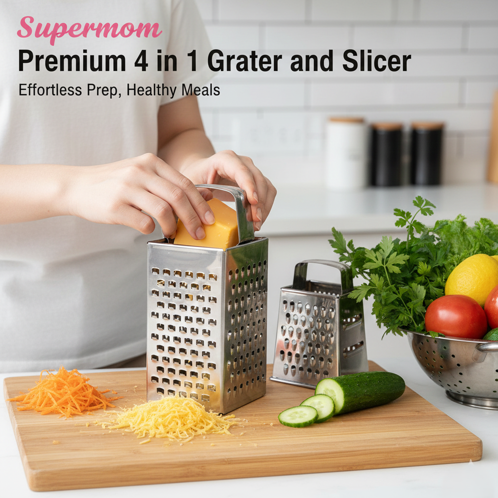 Supermom Premium 4 in 1 Grater and Slicer