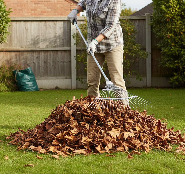 Stainless Steel Telescopic Garden Rake