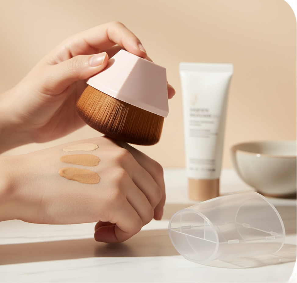 Foundation Makeup Brush with Portable Case