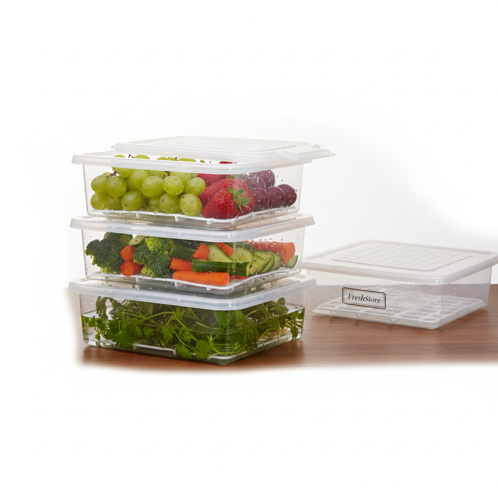 FreshStore 3 Piece Storage Set Containers