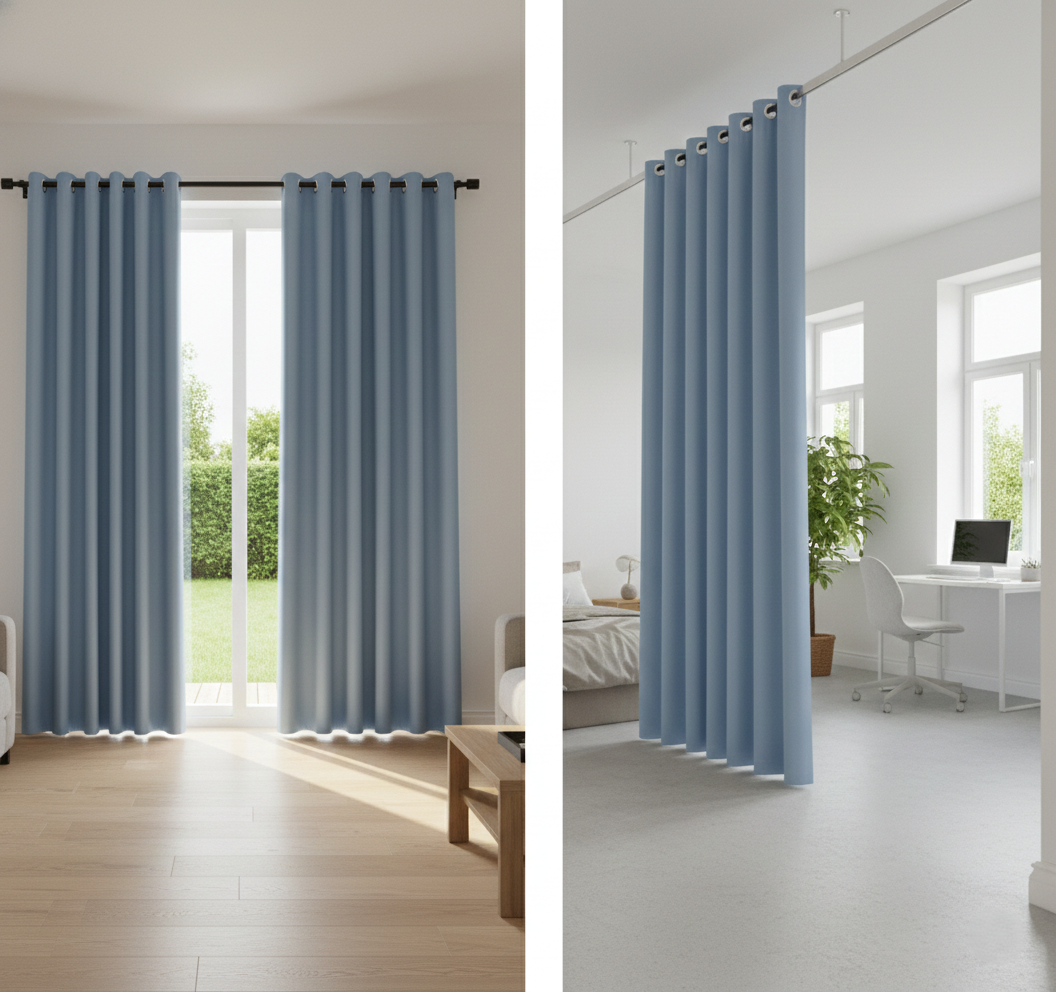 Solid Door Curtain (1 Piece)
