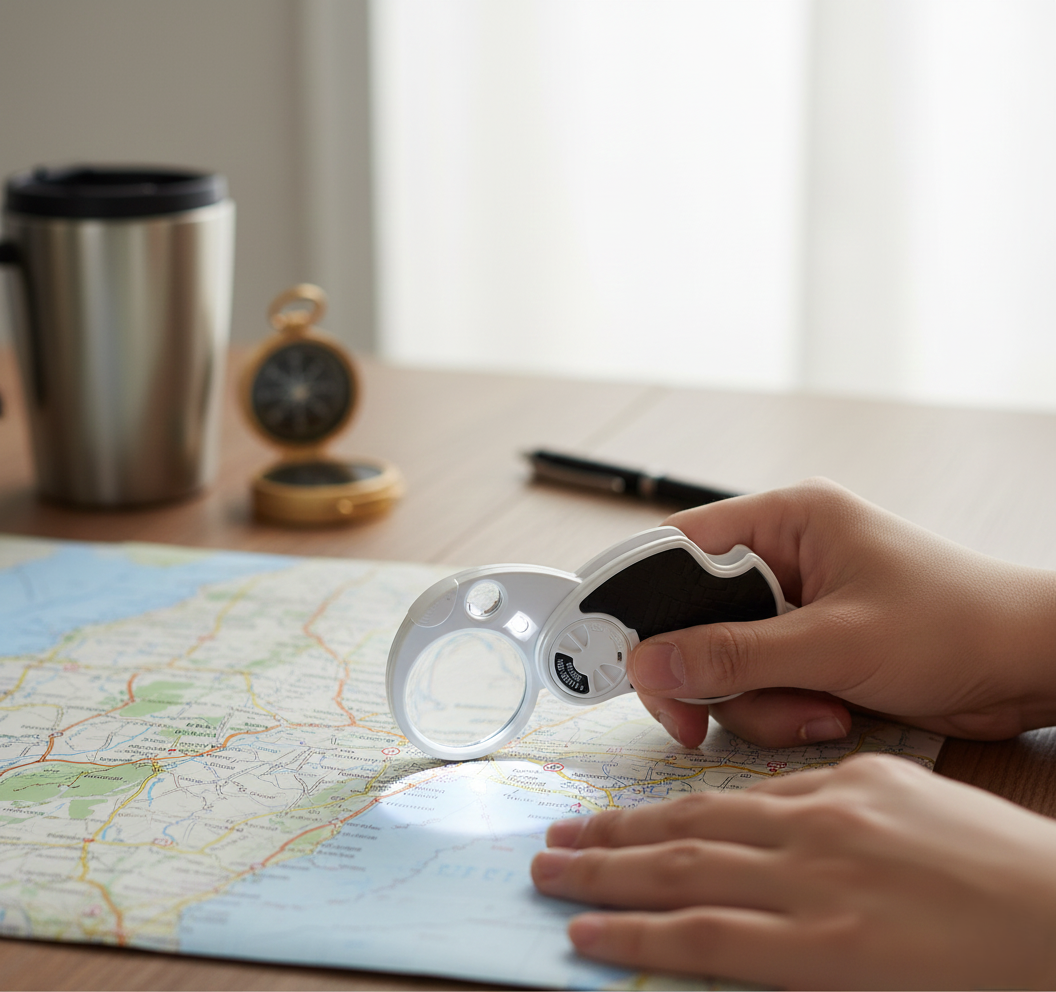 Double-magnification Led Magnifiers With Light (1 Pc Small)