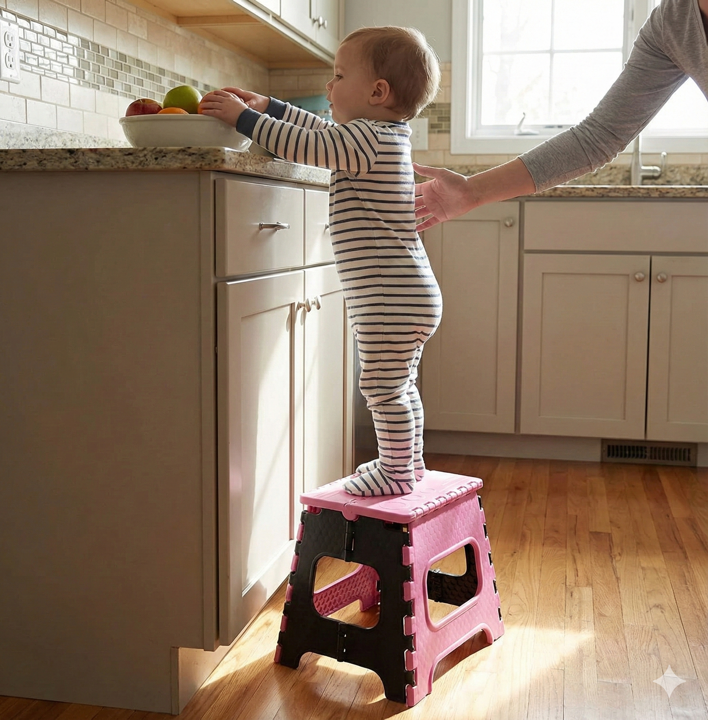 12-inch Folding step stool for Adults and Kids 219eaz-qw