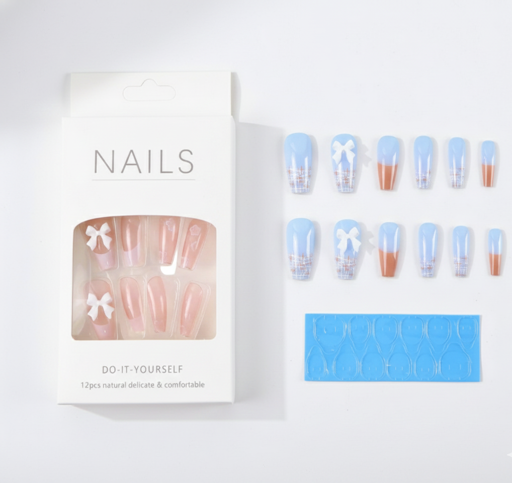 12-Piece Reusable Press-On Nails Set