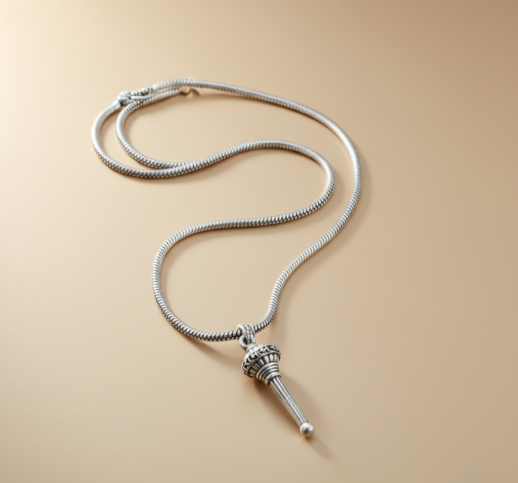 Lord Hanuman Gada Pendant With Chain