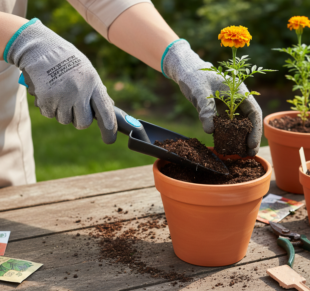 Heavy Duty Plastic Garden Hand Trowel with Measurement Marks