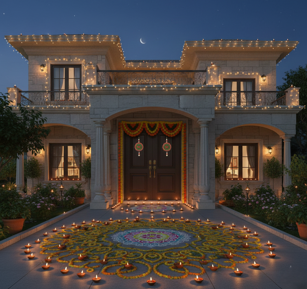 Shubh Labh Beaded Door Hanging (2 Pc)