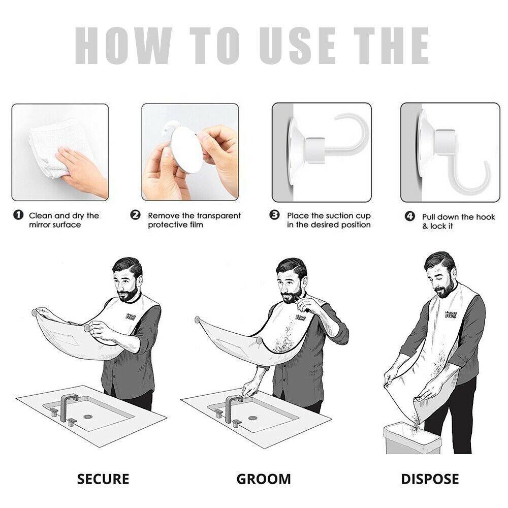 Hair Clippings Catcher Grooming Bib