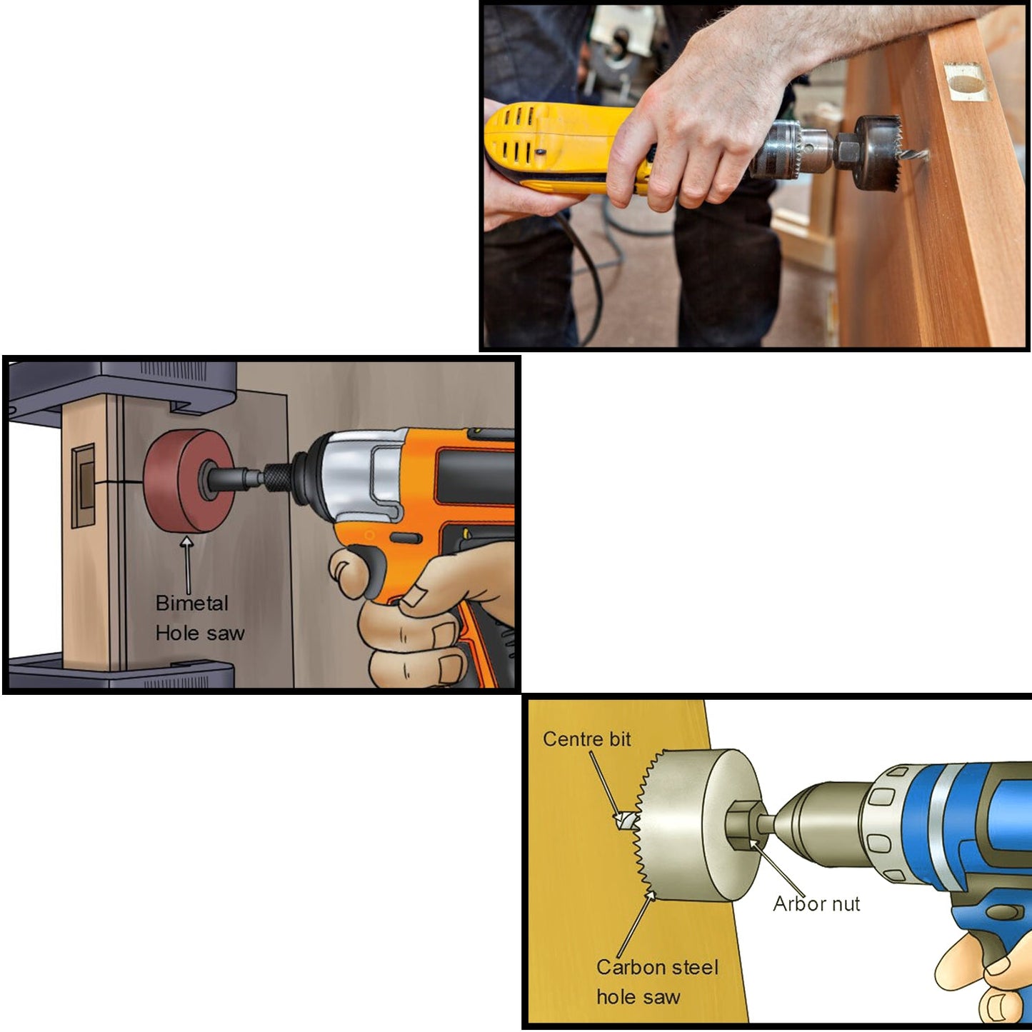 12 Pc Hole Saw Kit