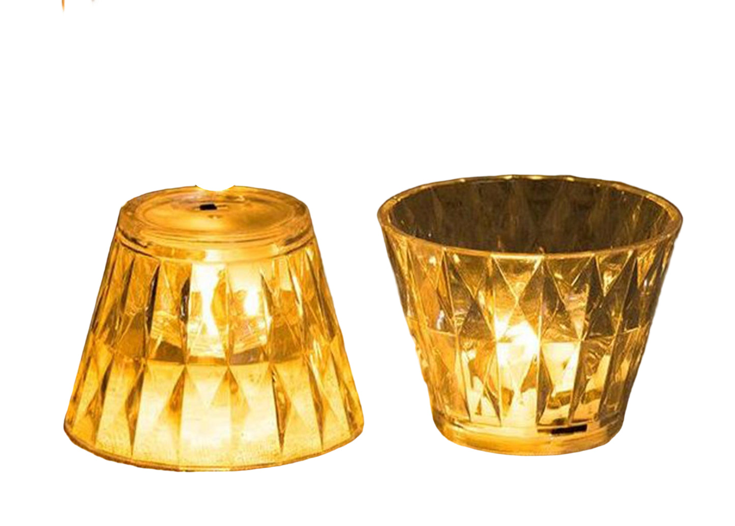 Cup Shape Crystal Table Lamp.