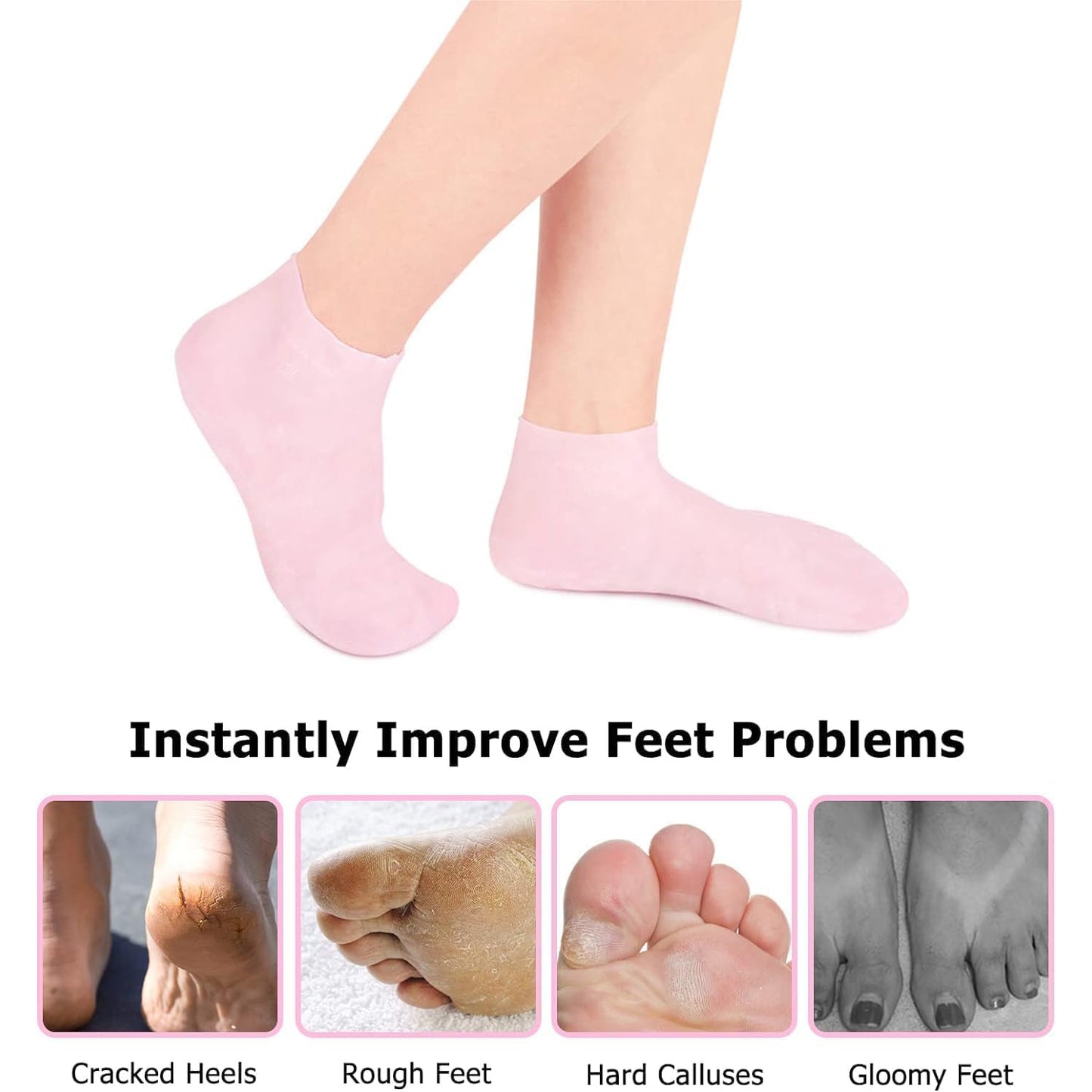 Silicone Moisturizing Socks