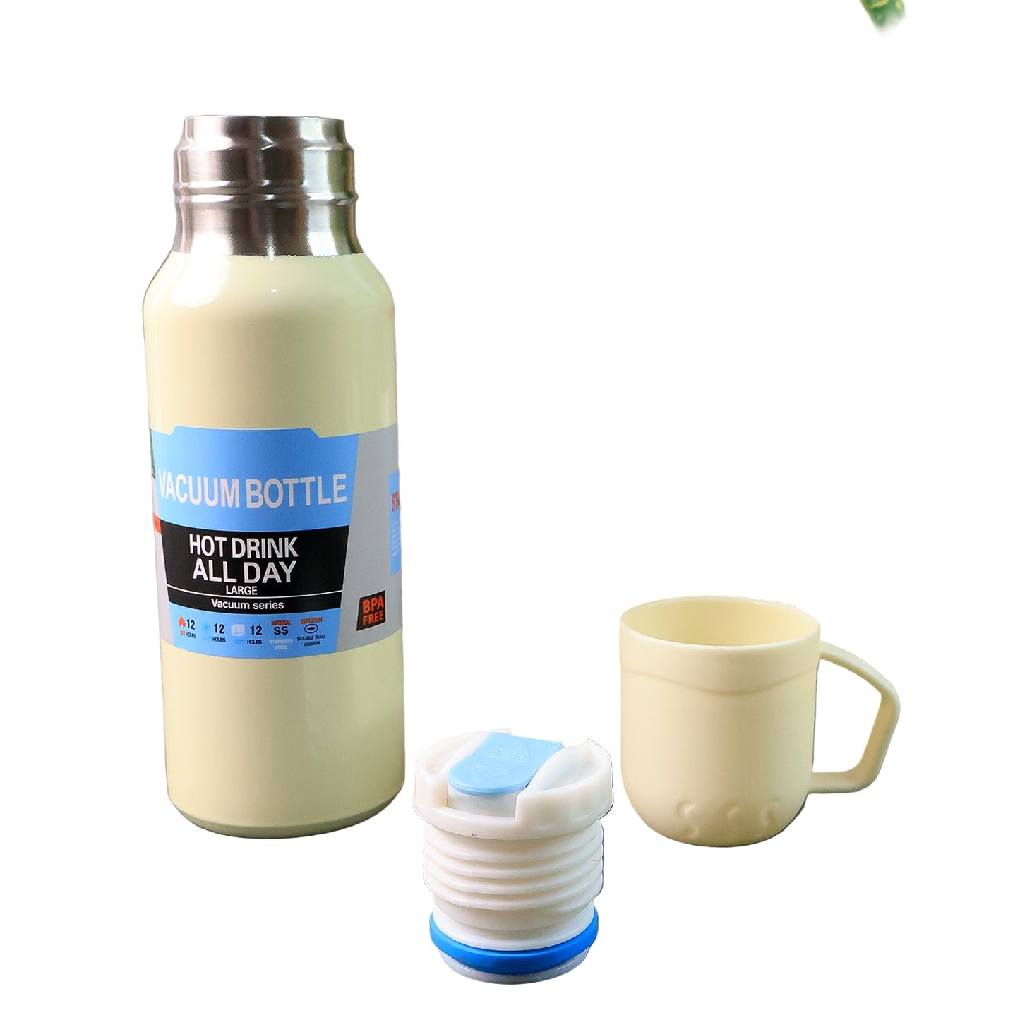 White Vacuum Flask Set.
