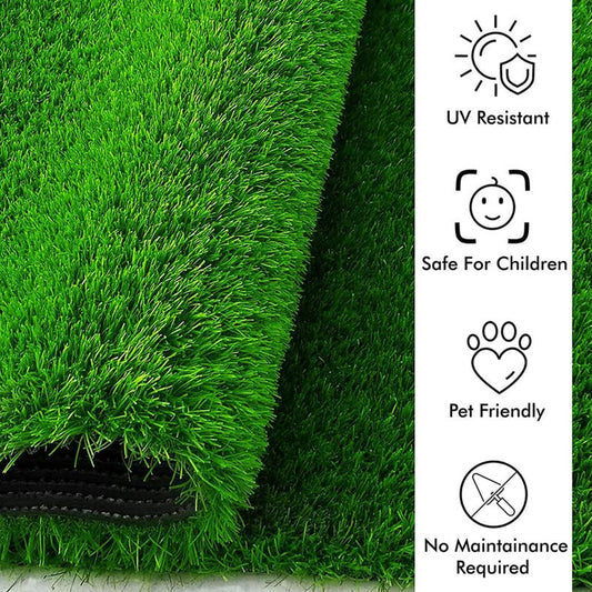 0612 Artificial Grass For Balcony Or Doormat Soft And Durable Plastic Turf Carpet 58x38cm Wukusy